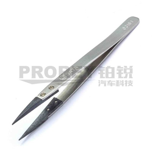 世達 03161 防靜電尖頭鑷子130mm