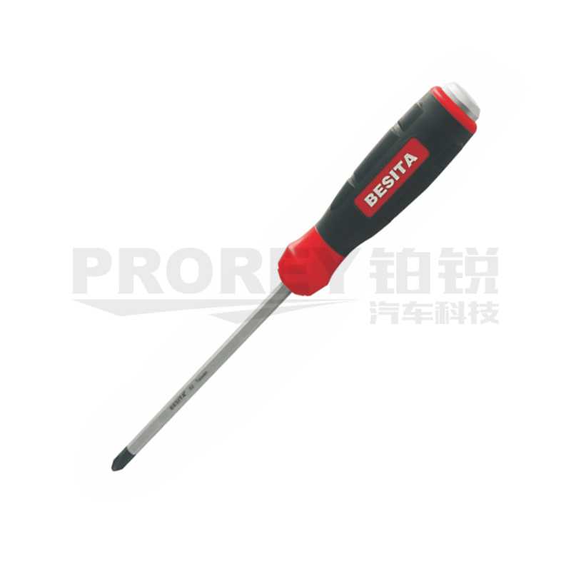 百思泰 32702 豪華型S2穿心一字螺絲批 6*150MM