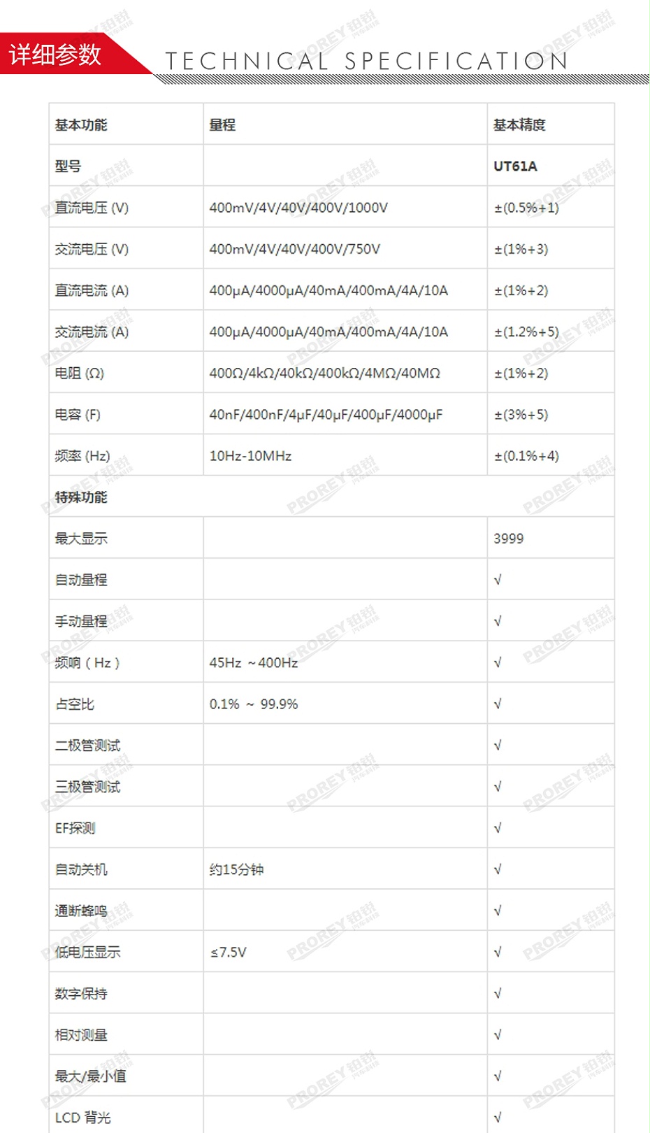 GW-120030040-優(yōu)利德 UT61A 數(shù)字萬用表-2