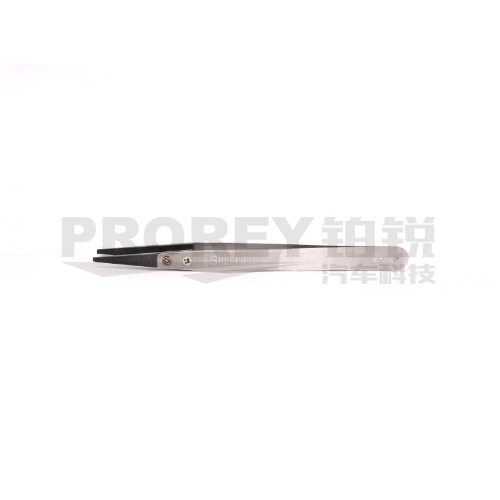 鋼盾 S170012 防靜電碳纖維寬頭鑷子
